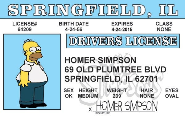 Homer Fake Id